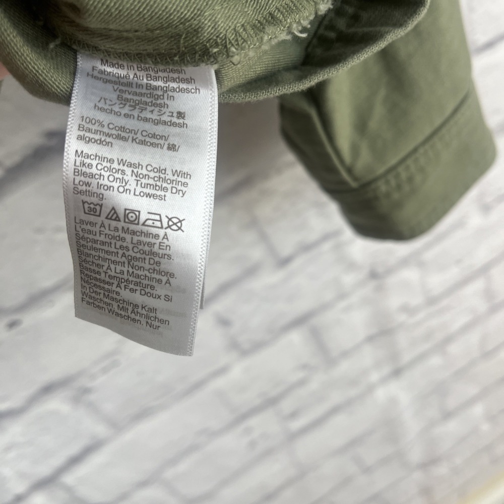 J. Crew NWT Women's 100% Cotton Military Green Utility Preppy Jacket Size Large - Picture 5 of 11